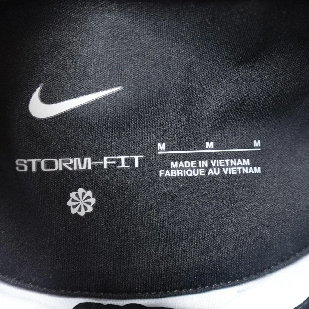 NEW Nike Pullover Kids M Black Storm FIT 1/4 Zip Soccer Football Water Resistant